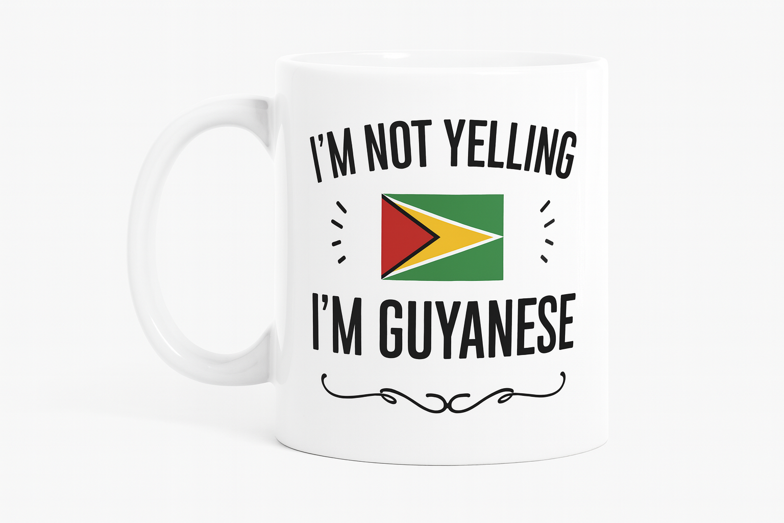 “I’m Not Yelling, I’m Guyanese” Mug