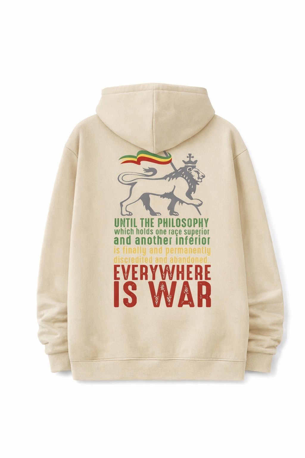 “Everywhere Is War” Lion Hoodie